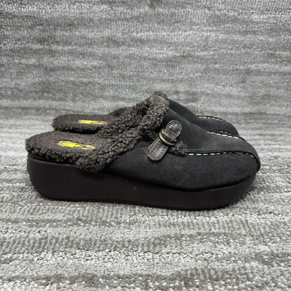 Volatile Lined Wedge Mules Clogs Women Size US 10 Brown